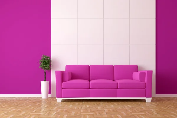 Urban interior with sofa — Stock Photo, Image