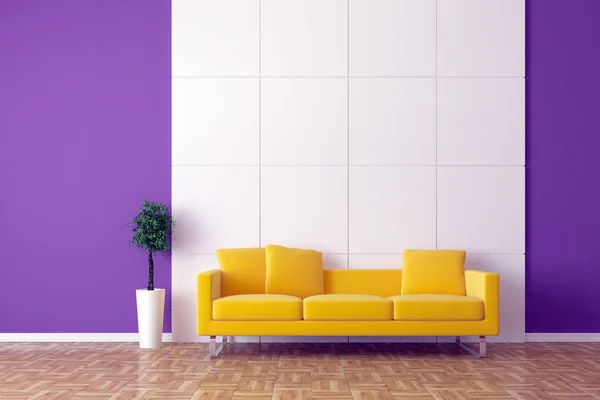 Urban interior with sofa — Stock Photo, Image