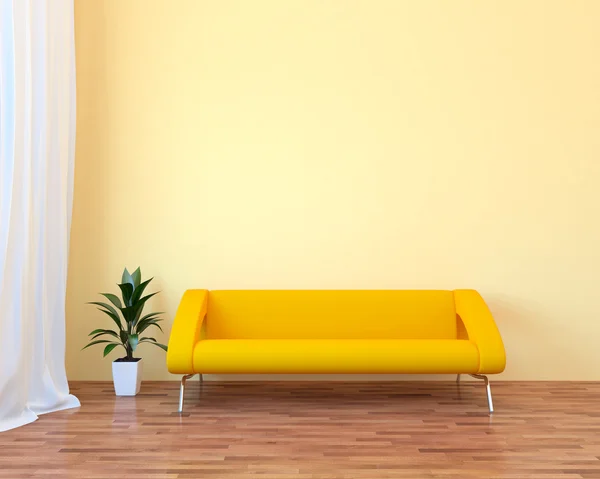 Urban interior with sofa — Stock Photo, Image