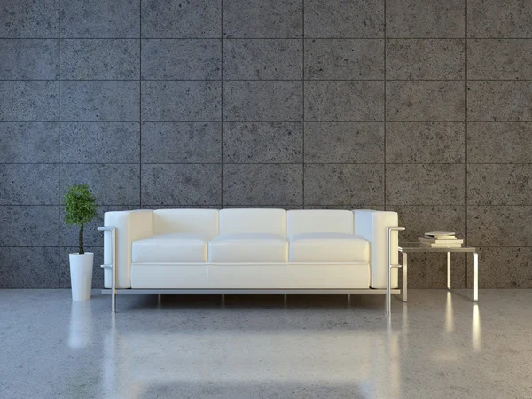 Urbanes Interieur mit Sofa — Stockfoto