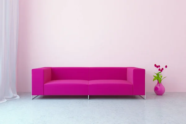 Urban interior with sofa — Stock Photo, Image