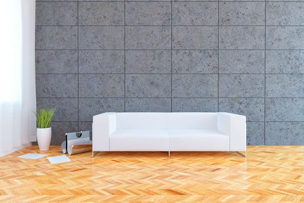 Urban interior with sofa — Stock Photo, Image