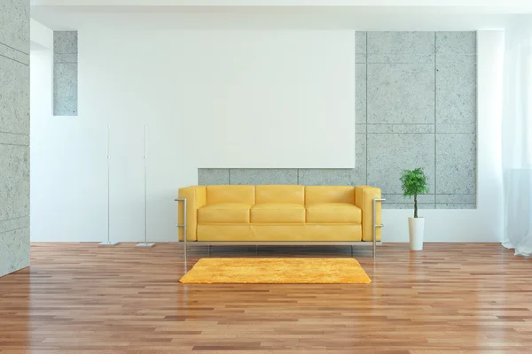 Stedelijke interieur met sofa — Stockfoto