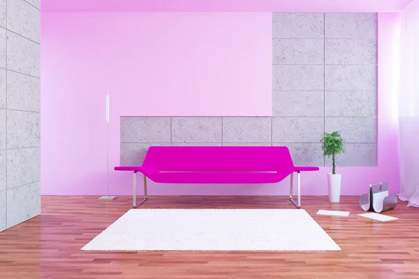 Urbanes Interieur mit Sofa — Stockfoto