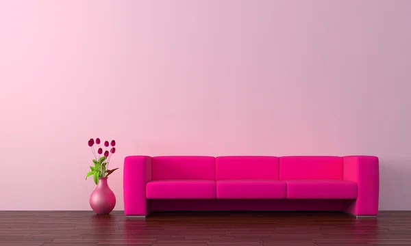 Urban interior with sofa Stock Photo