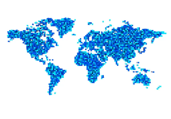 3d 世界地图 — 图库照片