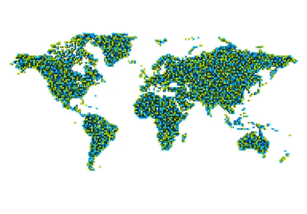 3d 世界地图 — 图库照片