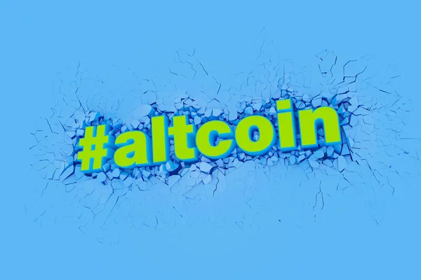 Баннер Altcoin Finance Децентрализованной Финансовой Системы Криптовалюты Блокчейна Цифровых Активов — стоковое фото