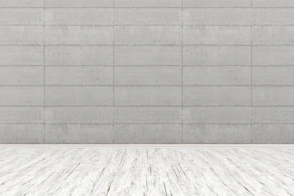 Modern Empty Interior Stone Wall Wooden Floor Illustration — Stock Photo, Image