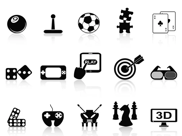 Leuk spel iconen set — Stockvector
