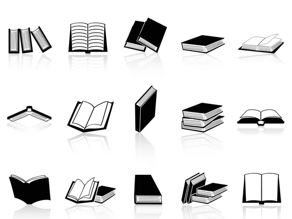 Book icons set — Stock Vector