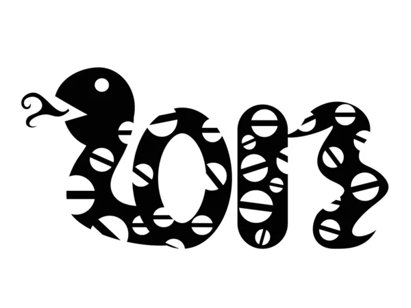 Змія 2013 року — стоковий вектор