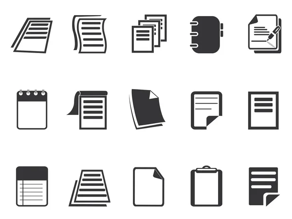 Documents icons set — Stock Vector