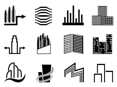 Emlak ve şehir binaları sembolü