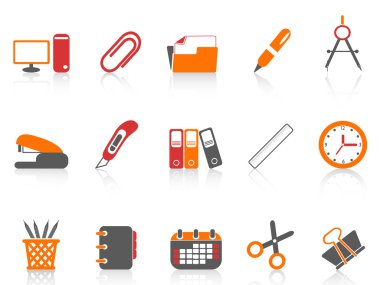 Simple office tools icon clipart