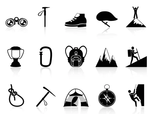 tırmanma dağ Icons set