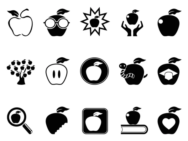 Conjunto de iconos de Apple — Archivo Imágenes Vectoriales