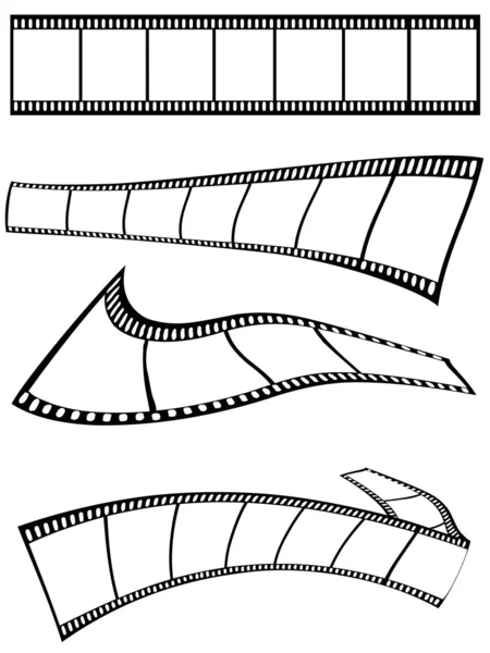 Diseño de tiras de película — Vector de stock