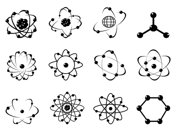 Atomic icons — Stock Vector