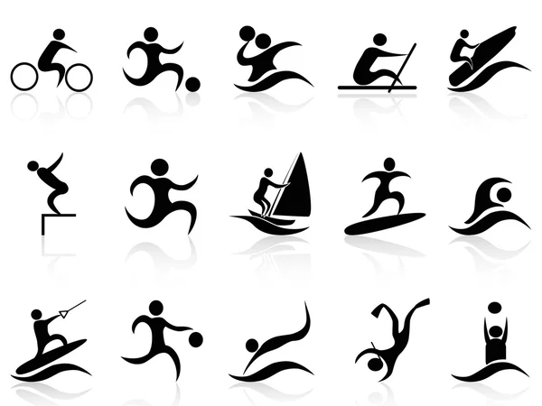 Summer sport icons set — Stock Vector