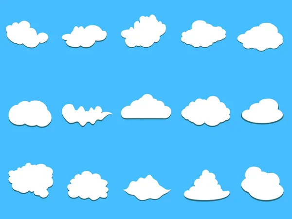 Raccolta nuvole — Vettoriale Stock