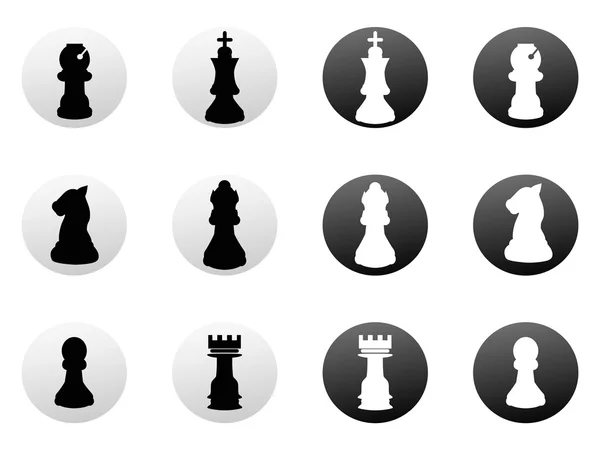 Chess icons set — Stock Vector