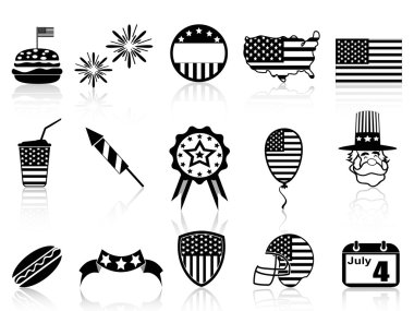 Dört Temmuz Icons set