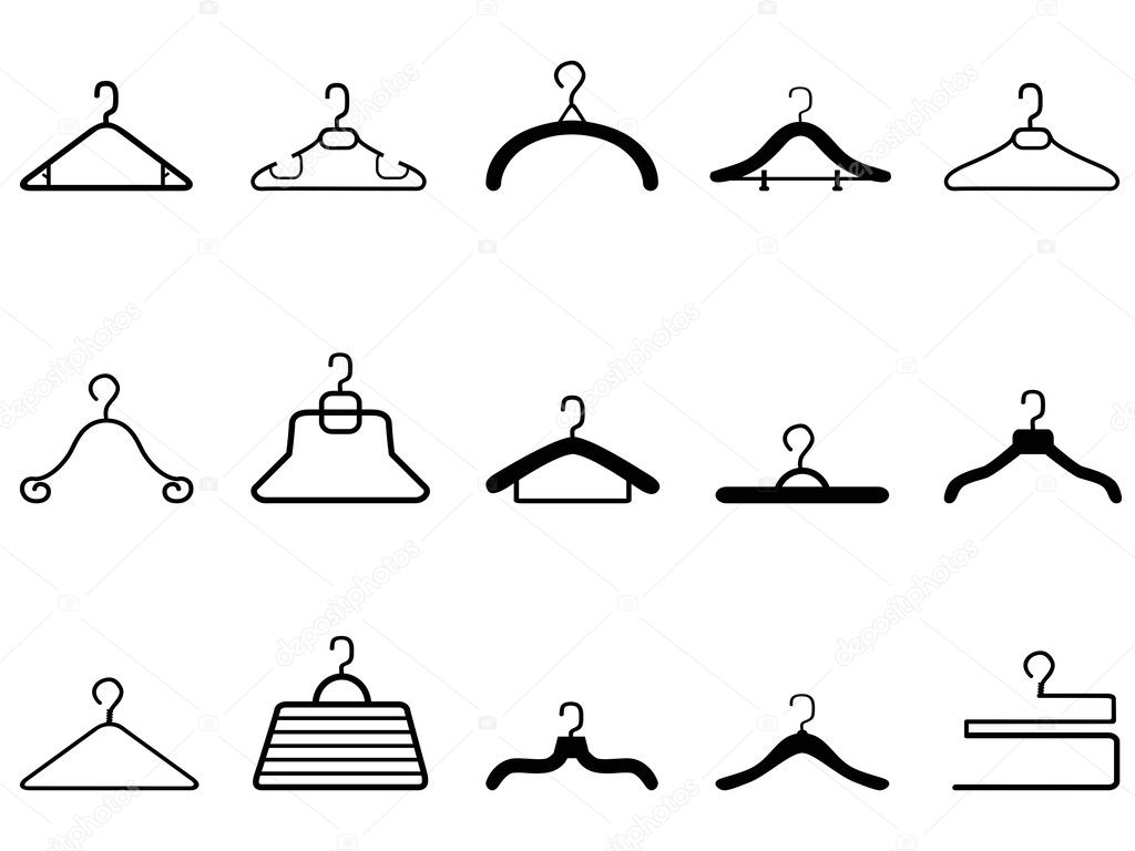 hanger accessory clothing vector illustration line and fill icon Stock  Vector Image & Art - Alamy