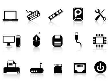 Computer Hardware Icons set