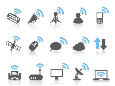 Kablosuz iletişim simgesi, blue serisi
