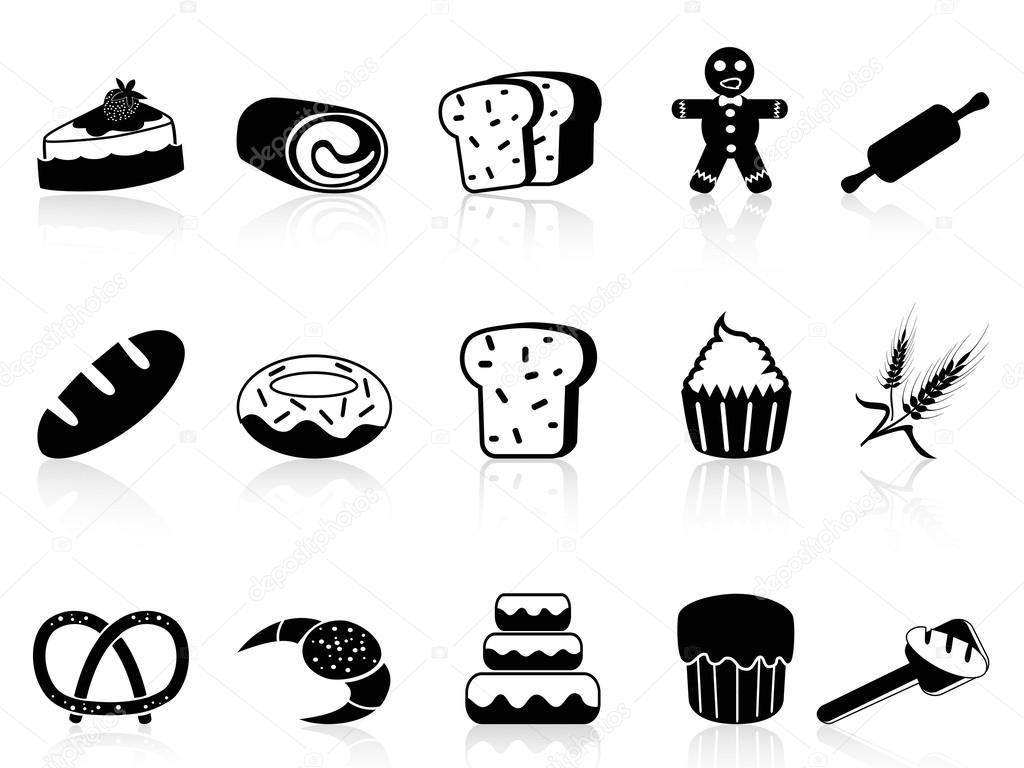 Bakery icons set
