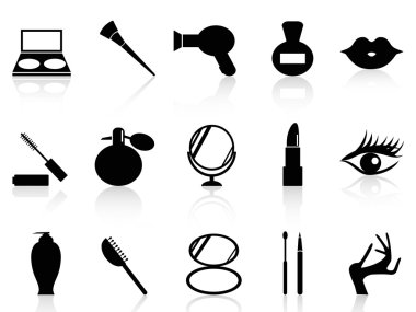 kozmetik ve makyaj Icons set