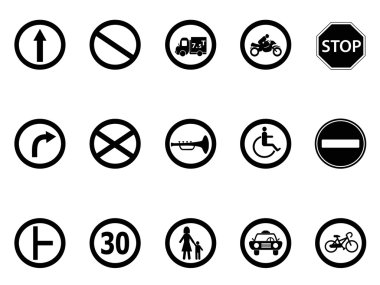 yol işareti Icons set