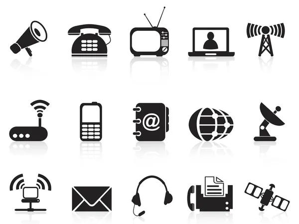 Iconos de telecomunicaciones — Archivo Imágenes Vectoriales