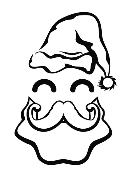 Символ обличчя Санта-Клауса — стоковий вектор