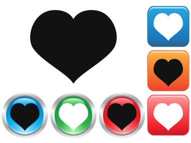 aşk düğme kümesi