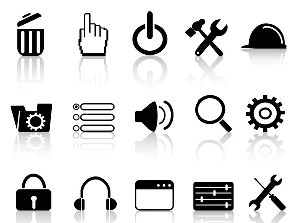 Web work tool icons — Stock Vector