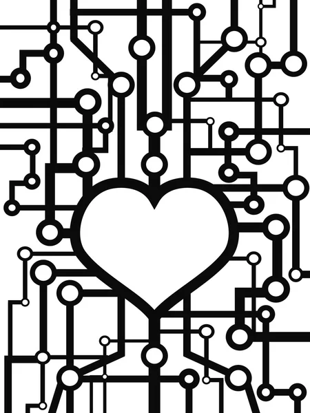 Circuit cardiaque — Image vectorielle