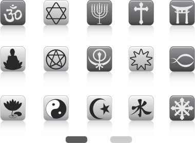 Religious symbols clipart