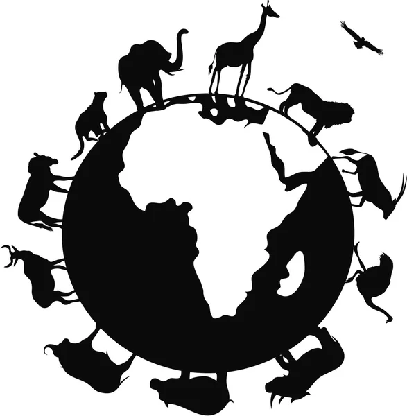 Afryka zwierząt — Wektor stockowy