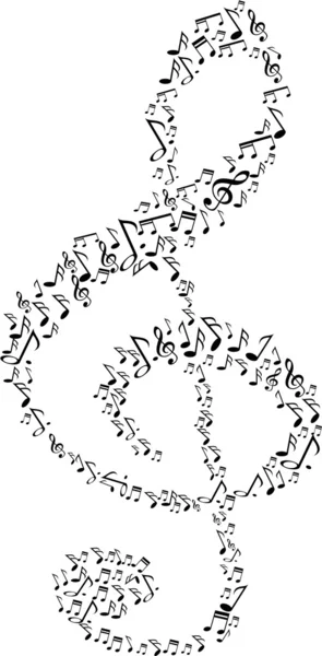 Simbolo della nota musicale — Vettoriale Stock