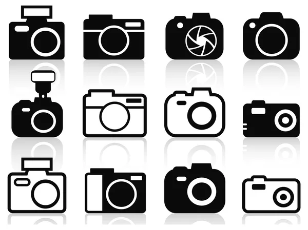 Camera icons set — Stockvector