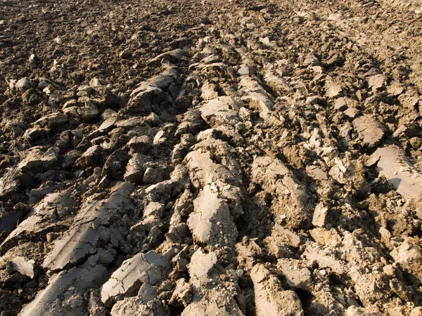 Freshly ploughed field — Stock Photo, Image