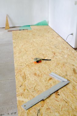 Chipboard floor installation