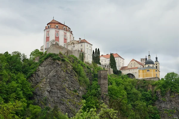 Castillo barroco Vranov nad Dyji Fotos de stock libres de derechos