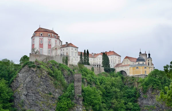 Castillo barroco Vranov nad Dyji Fotos de stock libres de derechos