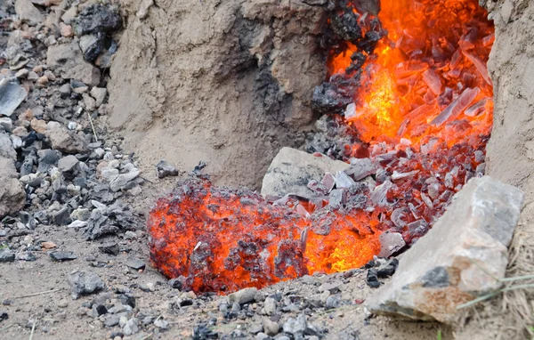 Hierro de cerdo caliente — Foto de Stock