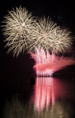 havai fişek gösterisi ile kutlama