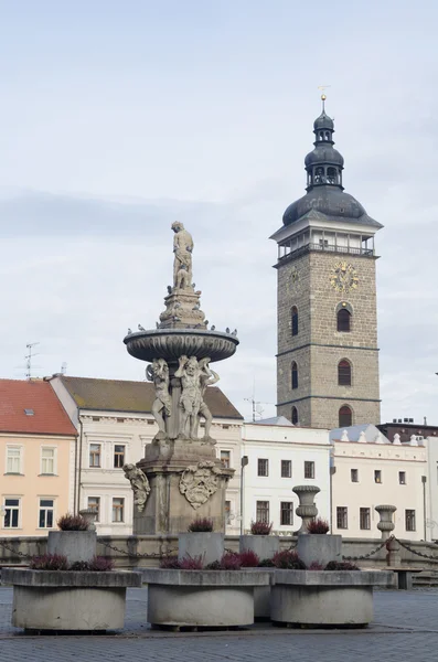 Fő tér ceske budejovice városa — Stock Fotó