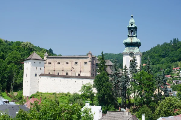 Starý hrad gosthic Banské Štiavnice — Stock fotografie